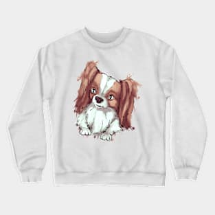 Cute papillon - dog Crewneck Sweatshirt